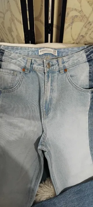 Pantalón talle alto vaquero