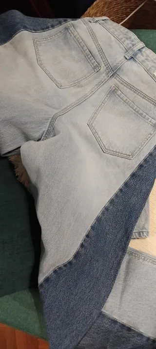 Pantalón talle alto vaquero