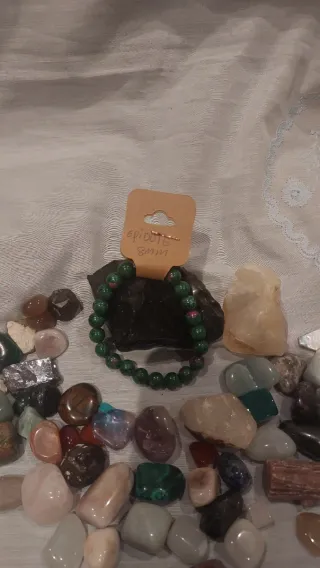 Pulsera Epidote 8mm Piedra Natural
