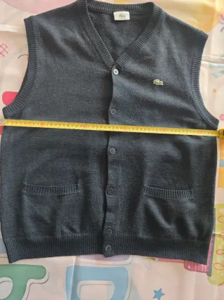 Gilet Lacoste Lana Blu Notte