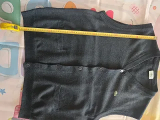 Gilet Lacoste Lana Blu Notte