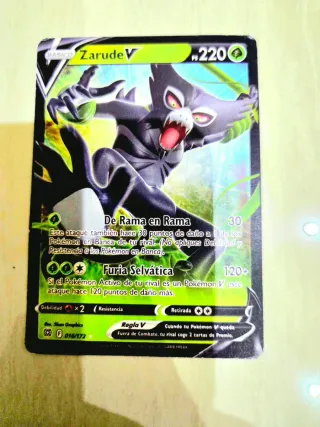 Cartas Pokémon V Zarude V y Zeraora V