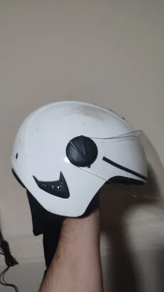 Casco Moto Lazio Blanco