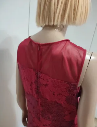 Abito Anna Field rosso pizzo tg M/42