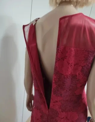 Abito Anna Field rosso pizzo tg M/42