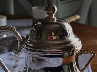 Lattiera vintage silver plated