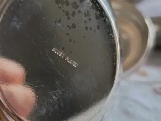 Lattiera vintage silver plated