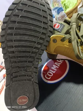 Sneakers Colmar uomo giallo/verde militare