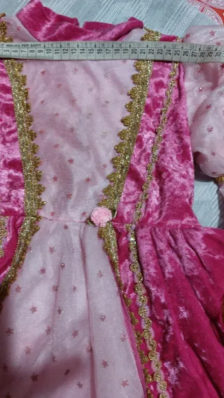 Vestito Carnevale Dama 5-6 anni medievale baby