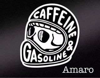 Autocolante Caffeine & Gasoline Caveira
