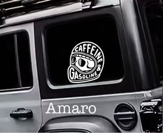 Autocolante Caffeine & Gasoline Caveira