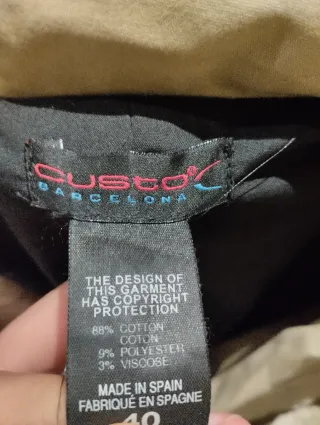 Gabardina Custo Barcelona Beige/Rosa