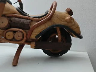 Modellino Moto Chopper Legno