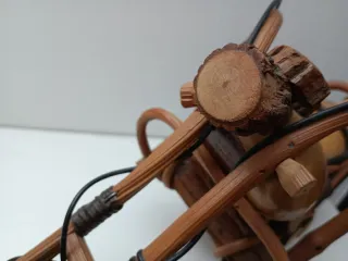 Modellino Moto Chopper Legno