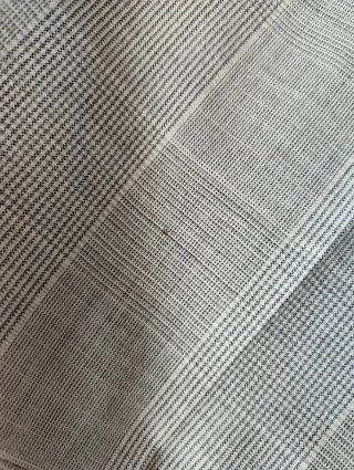 Pantaloni grigi primaverili a quadri fatti a mano