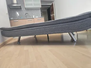 Sofá Cama Gris Tela