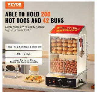 Vaporera VEVOR 37L para Perritos Calientes