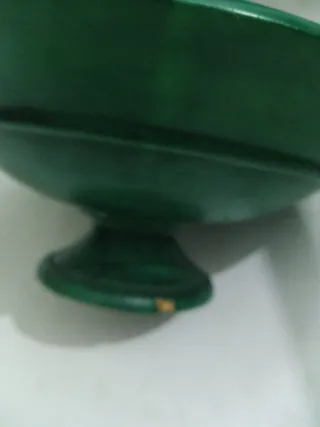 Frutero de madera verde