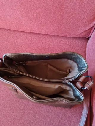 Bolso bandolera mujer dorado