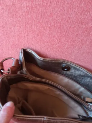 Bolso bandolera mujer dorado