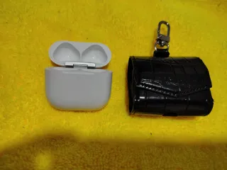 Estuche Airpods Pro Funda Negra Cocodrilo