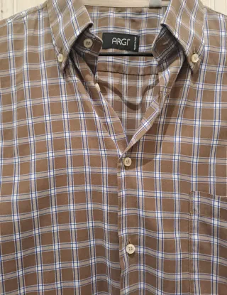 Camisa ARGI Cuadros Marrón Talla M