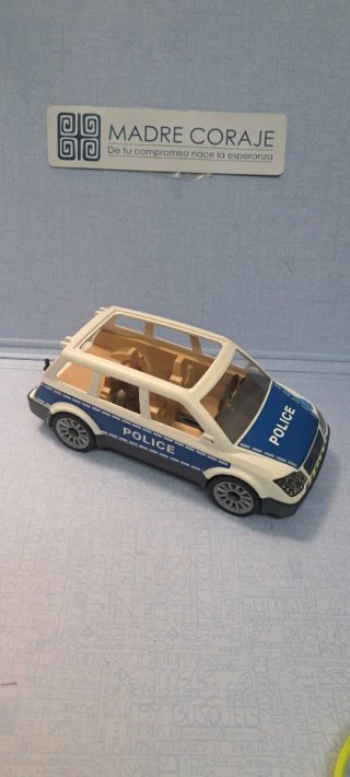 Playmobil Autobús Escolar Amarillo + coche policia