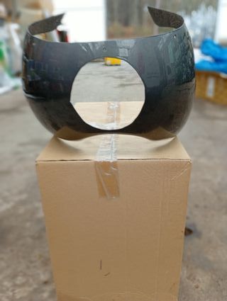 Cúpula Café Racer gris metal