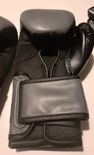 Guantes Boxeo Everlast Powerlock Gris 12oz Sin uso