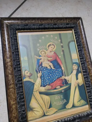 Quadro Antico Madonna del Rosario