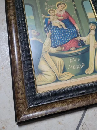 Quadro Antico Madonna del Rosario