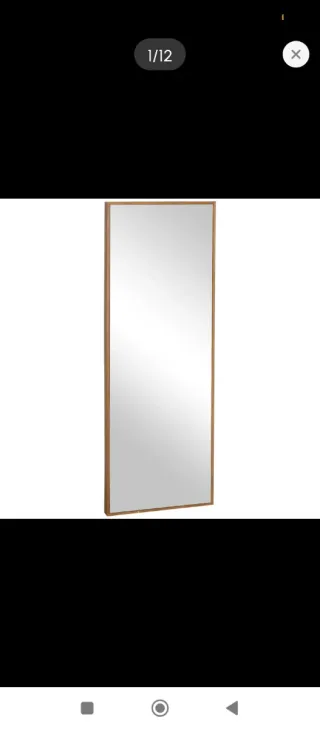 Specchio da terra a figura intera in legno