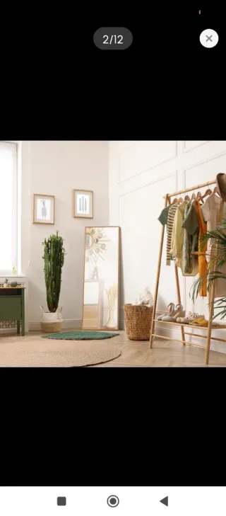 Specchio da terra a figura intera in legno