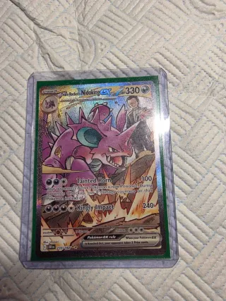 Carta Pokémon Team Rocket's Nidoking EX