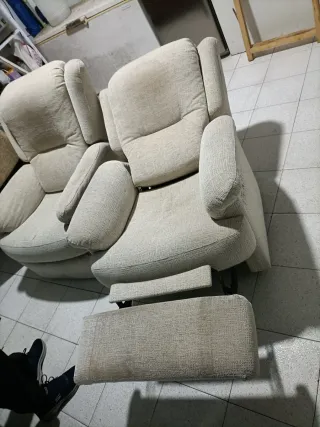 2 Sillones de Tela Beige