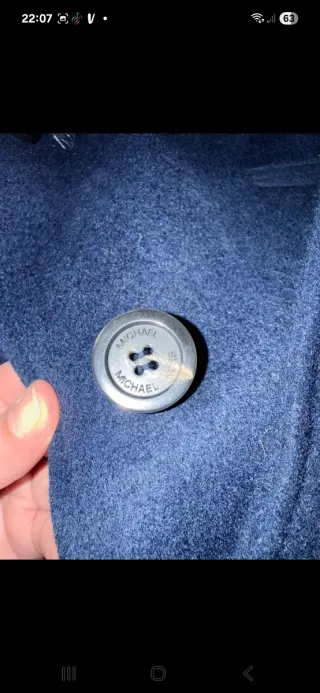 Abrigo Michael Kors Mujer Negro con Pelo