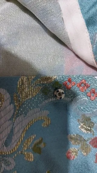 Traje de Fallera Azul y Dorado