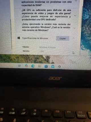 Portátil Acer N15Q1 Negro