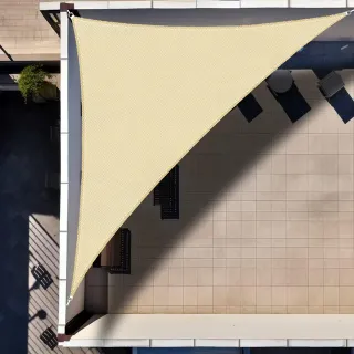 Toldo Vela Triangular Beige 3x4x5m