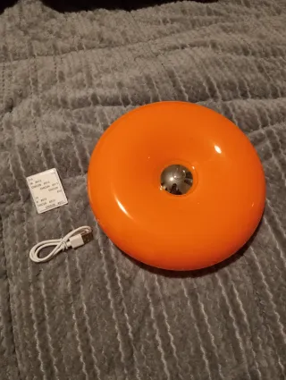 NUEVA Lámpara Donut naranja retro vintage