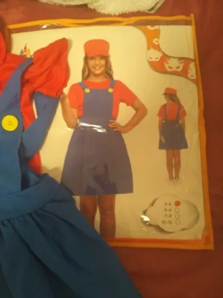 Disfraz Mario Bross Chica Talla Única