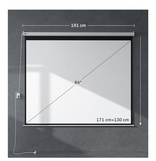 Pantalla Proyector Eléctrica HOMCOM