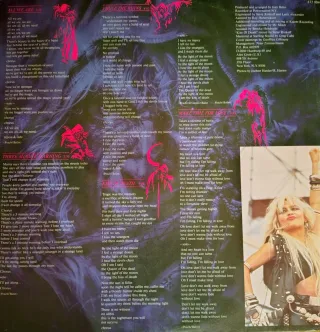 Vinilo Warlock Triumph and Agony, año 1987