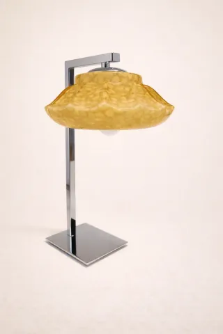 (2) Par Candeeiros de mesa vintage em vidro opal