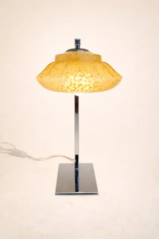 (2) Par Candeeiros de mesa vintage em vidro opal