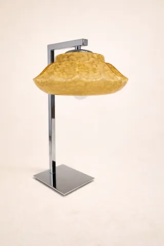 (2) Par Candeeiros de mesa vintage em vidro opal