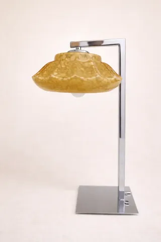 (2) Par Candeeiros de mesa vintage em vidro opal