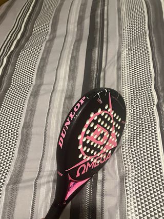 Pala Padel Dunlop Omega Negra Rosa
