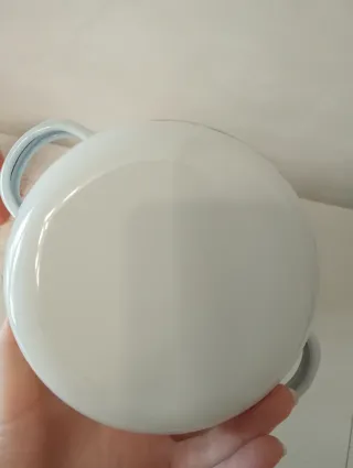 Set 2 pentolini smaltati decorati