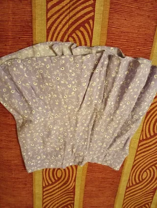 Minifalda verano flores lila